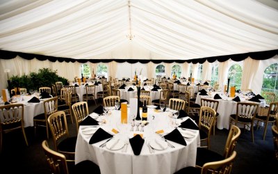 Ivory Pleated Linings & Black Pelmets