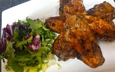 Mango chutney jerked wings