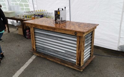 At at outdoor pub event in Hessle