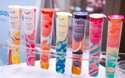 We have 5 flavours of alcoholic Poptails and 3 non-alcoholic organic ones