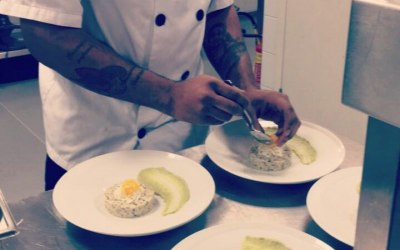 Private function, head chef in photo