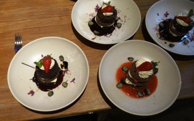 Mini black forest gateaux