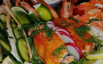 Smoked fish platter
