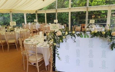 wedding set up
