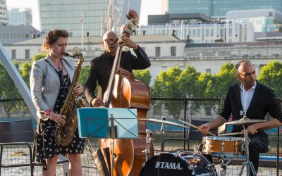 On the HMS with Jazz trio