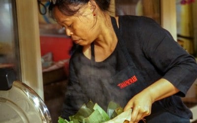 Me at work in my kitchen