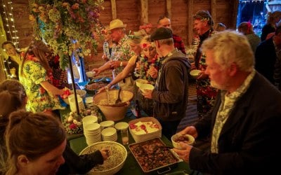 Summer barn party for 240 people