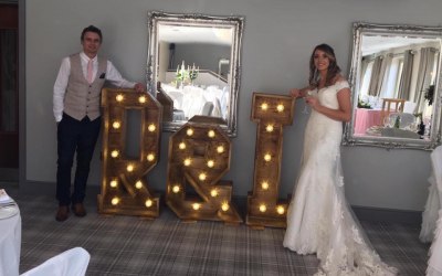 Rustic Light Up Initials