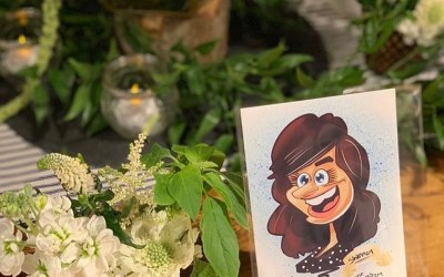 Place settings caricature 