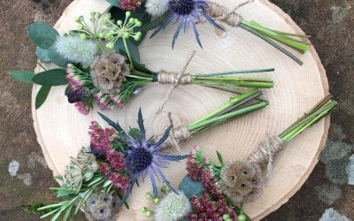 Late summer buttonholes