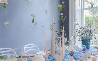 Tea by the sea in spring