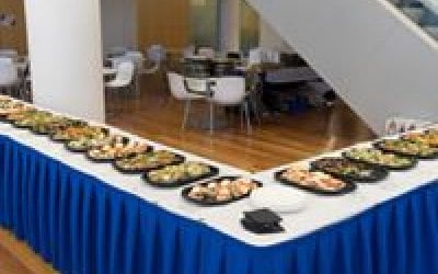 Our open baguette sandwiches at the Natwest Payments Hackathon at RBS Spinningfields.