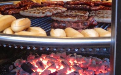 Sausages on Schwenker Grill