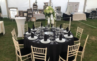 Set up at the Berkshire show