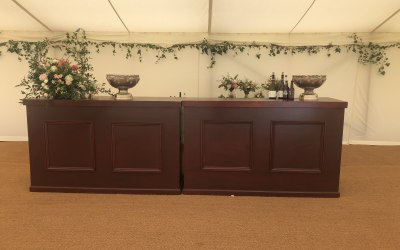 Wooden bars and punch bowls 