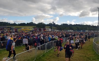 Glastonbury Transport Hub on egress - Crowd Safety Manager 
