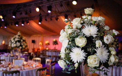 Full wedding day production including lighting, sound and decor design