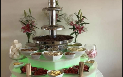5ft LED Lit Chocolate Fountain 