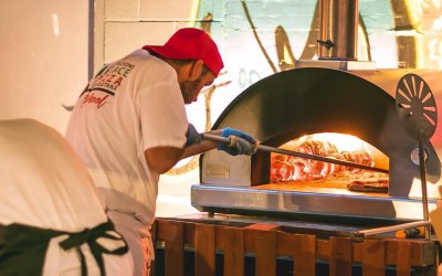 Pizza van in London