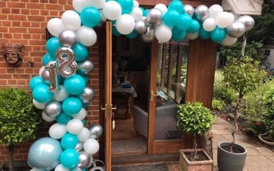18TH Balloon Garland