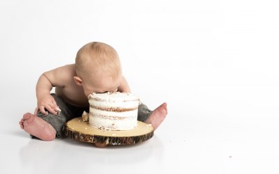 First birthday cake smash