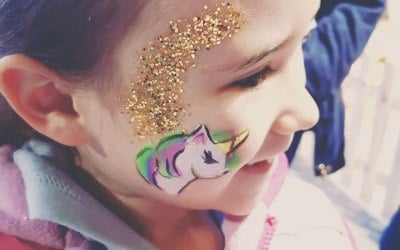 Unicorn with glitter