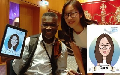 Mix & mingle iPad Caricaturist 