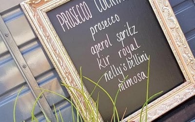 Written menus.