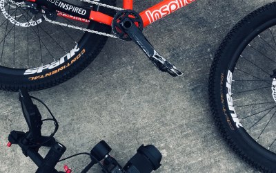 Working on a project with an athlete for Inspired Bicycles