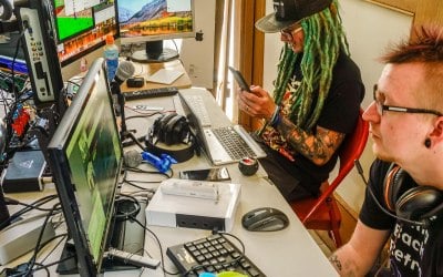 The 'hub' of our 2nd 24 hour charity gaming marathon