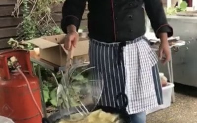 Our head chef at work 