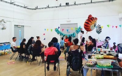 We had a fun time providing entertainment at this birthday party