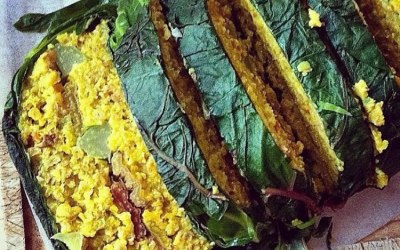 farro and chard roll 