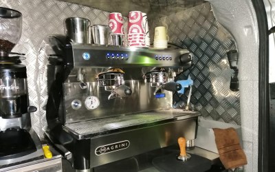 All functioning coffee bar