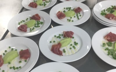 Parma Ham & Pea Mousse 