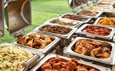 Event food drop off and setup 