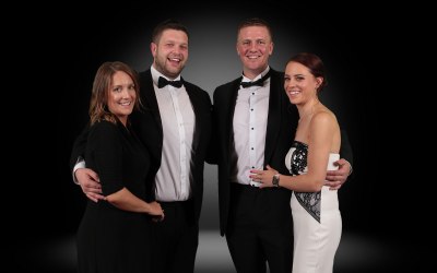 Black tie green screen event