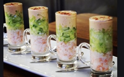 Retro with a twist! Prawn cocktail canapès