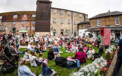 Punch and Judy draws a large crowd
