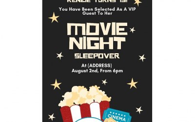 Hollywood/Movie Invitation 