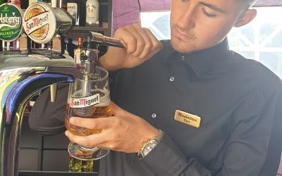 Ice cold draught beer