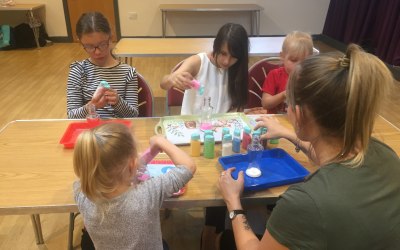 A holiday workshop at a community centre 
