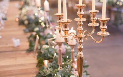 Rose Gold Decor Hire