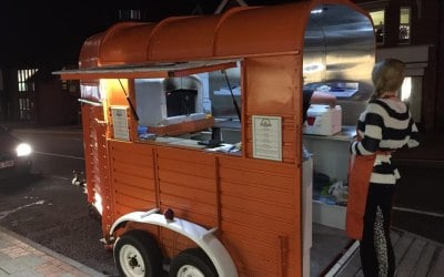 Our quirky orange vans