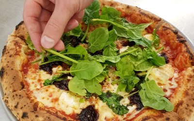 G.O.A.T; goat's cheese, spinach, caramelised onion