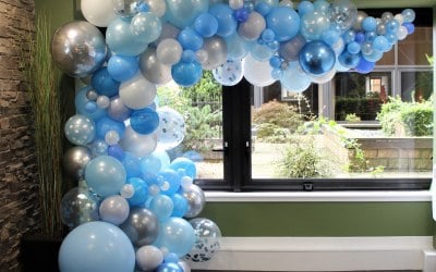 Organic themed semi arch