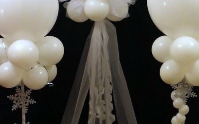 Weddngs Columns Jumbo Balloons