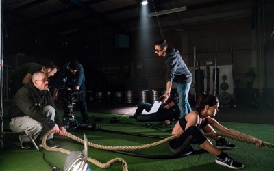 Filming a TV Commercial for Manchester United's Partner, Mlily.