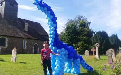 Deryk Dinosaur! An Air-filled design