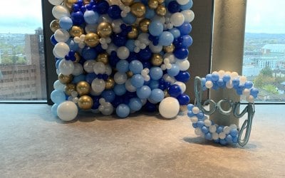 Organic Balloon Wall and Hoop from £250